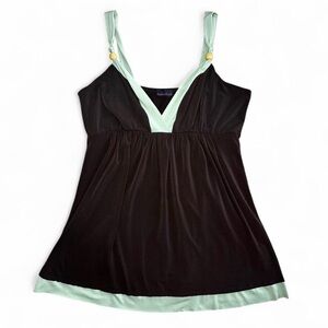 Brown and Green Fairycore Cami Tank Top size XL